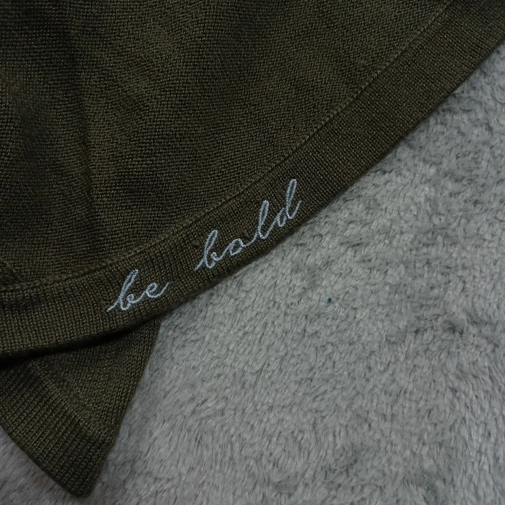 Lululemon‎ Sweater Womens 2 Green Merino Wool Pullover Logo Casual Knit
